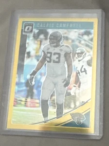 2018 Donruss Optic - Calais Campbell #48 Gold Prizm 3/10 - Picture 1 of 2
