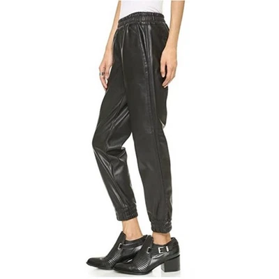 Calça Jogger Club Monaco Sami Fauc Couro, Tamanho 0, Preta Orig. US$ 159 - Imagem 1 de 4