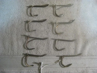 Lot of 9 Vintage Rustic Twisted Wire Screw-In Coat Hat Hooks – Farmhouse Cabin - Image 1 of 4