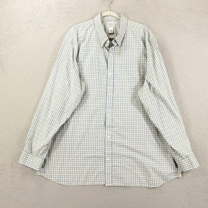Camisa LL Bean Para Hombre XXL Azul Verde Blanco A Cuadros Ajuste Tradicional Abotonada 2XL - Imagen 1 de 12