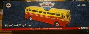 Corgi:YELLOW COACH 743 TRAILWAYS TO CHICAGO: Die-cast - Picture 1 of 4