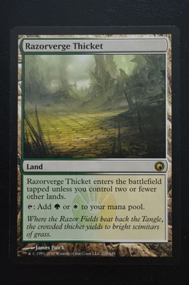 Magic The Gathering MTG RAZORVERGE THICKET Scars of Mirrodin LP Lightly Played - Image 1 of 2