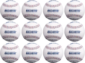 Baden Ballistic Leather Pitching Machine Baseballs | Robuste Lederkonstruktion - Bild 1 von 12