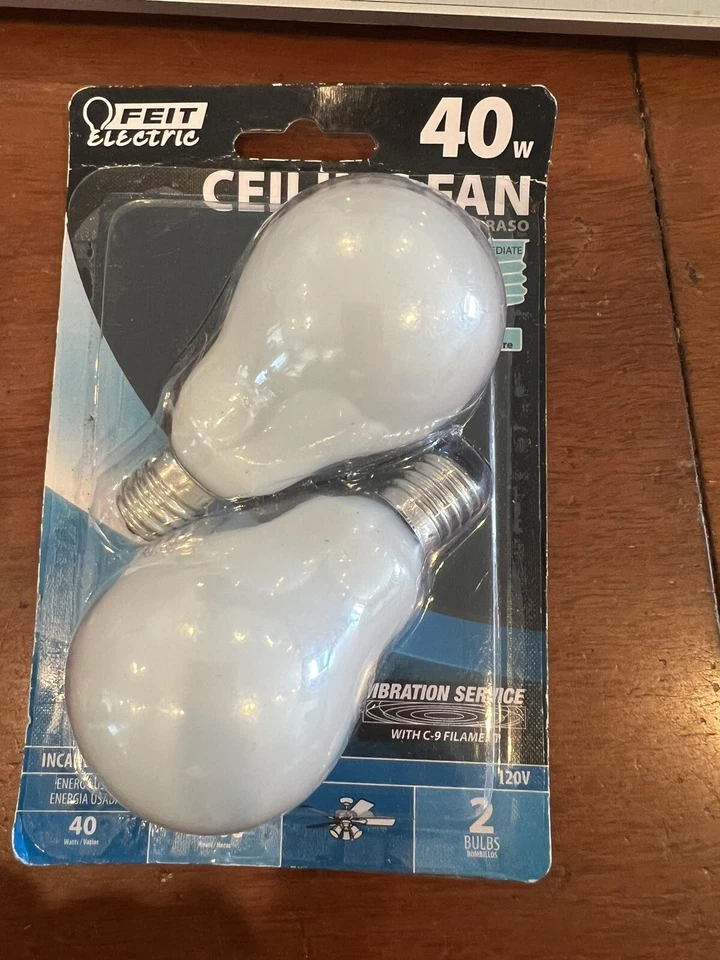 Feit Electric 40W Ceiling Fan Bulb Replacement 2 - A0005 - Image 1 of 2