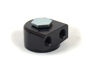 Adaptador de filtro de aceite remoto de aluminio Billet Canton 22-593 LS1 90 grados giratorio - Imagen 1 de 2