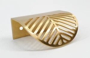 Gold Brass Kitchen Cabinet Knobs, Wardrobe Handles - Picture 1 of 11
