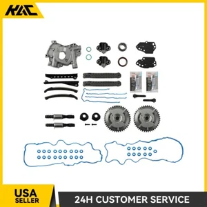 For Ford Expedition Timing Chain Cam Phaser Solenoid Valve Oil Pump Kit - Picture 1 of 6