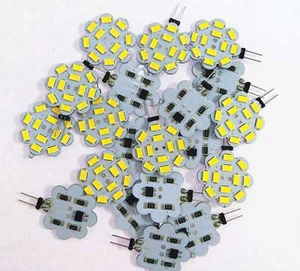 20 pcs G4 LED Light bulb DC12V 3W RV Car cabinet landscape Lamp Dimmable SMD5730 - Picture 1 of 8