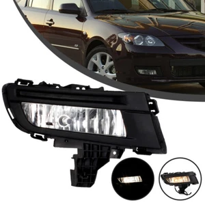 Front Bumper Halogen Fog Lamp For 2007-2009 Mazda 3 Sedan Light DRL RH Passenger - Picture 1 of 7