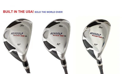 JUEGO HÍBRIDO AGXGOLF GRAFITO MUJER MANO DERECHA XS #3, #4 y 5 con CUBIERTAS TODAS LAS LONGITUDES Foto 1 de 4