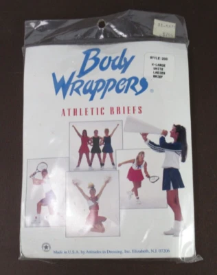 Lote de 2 calzoncillos deportivos Body Wrappers, adulto X-grande, blanco, 200, (D EC) Foto 1 de 2