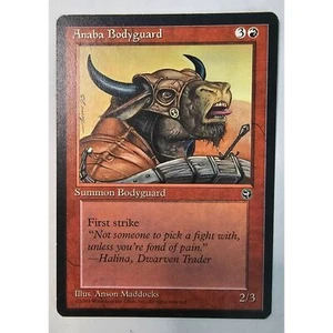 MTG Magic The Gathering Anaba Bodyguard Card Red Homelands 1995 - Picture 1 of 2