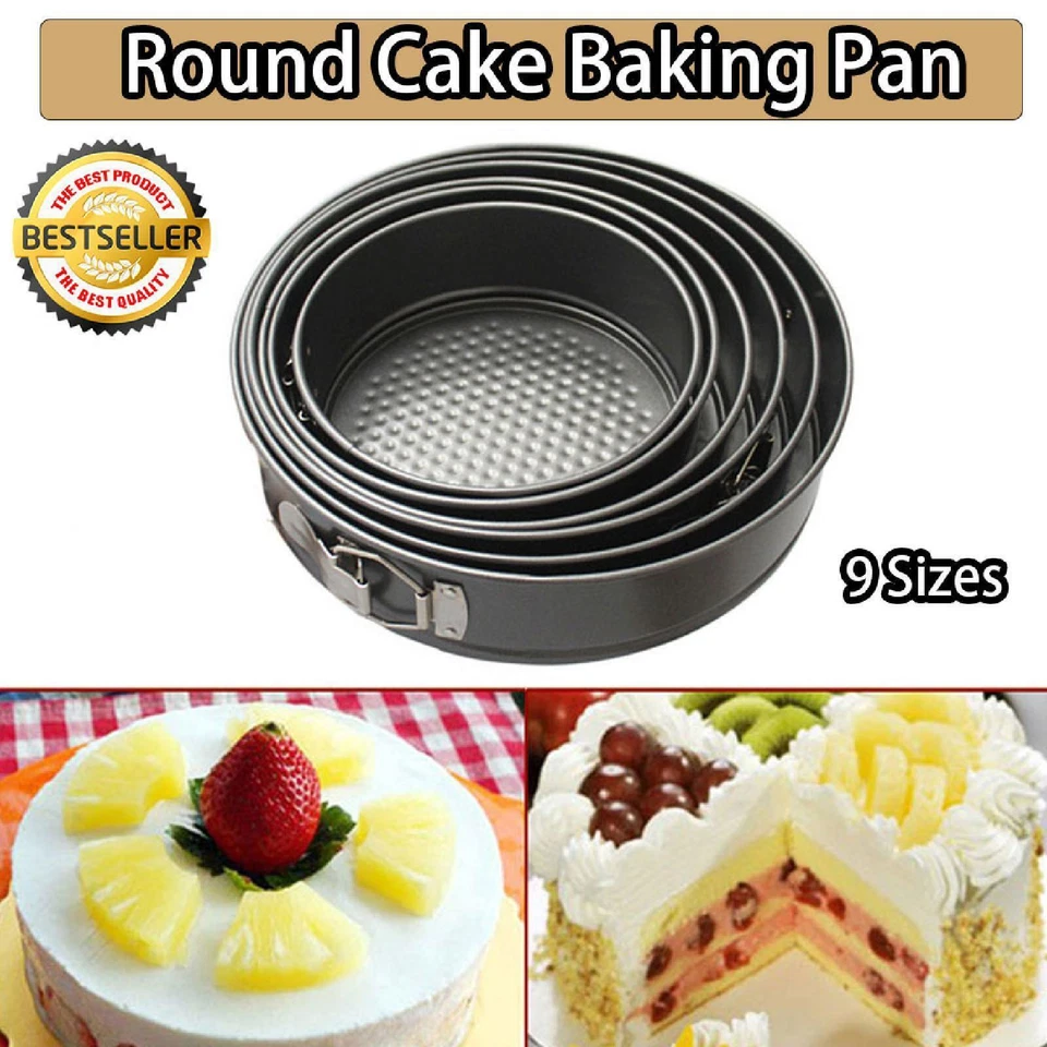 1X Kuchenform Runde DIY Backform Backform Pfanne Wiederverwendbar 12CM-28CM - Bild 1 von 4