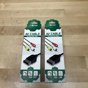 Tomee AV Cable For Microsoft Xbox Console 6-Foot Wire (2 PACK) - Picture 1 of 7