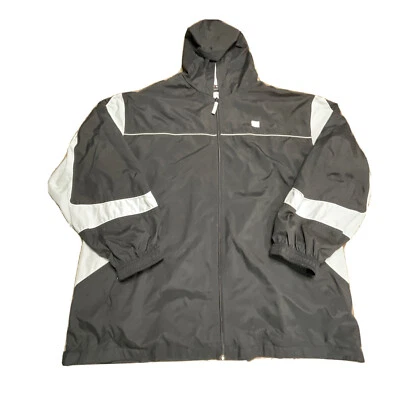 Chaqueta cortavientos Wilson para hombre XL negra poliéster cremallera completa golf béisbol informal Foto 1 de 4