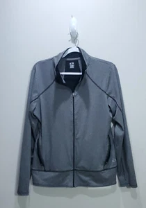 C9 Champion Jacket Women XLarge Long Sleeve Vneck Zip Sweater Gray Running Sport - Picture 1 of 11