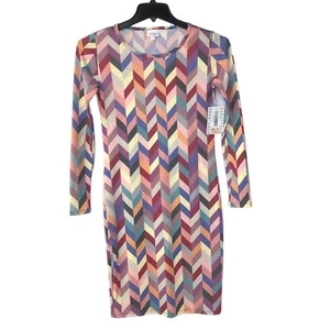 LULA ROE SHIFT LONG SLEEVE  DRESS XS NEW WITH TAG - Picture 1 of 5