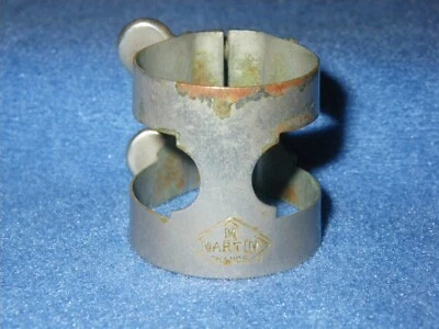 LIGATURA MARTIN M VINTAGE para BOQUILLA CLARINETE SOPRANO BB - desgastada, sin grietas Foto 1 de 4