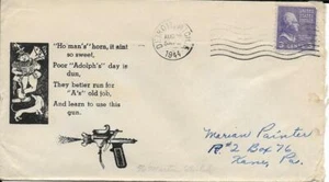 Ho' Man's horn, it anit so sweet Runge Patriotic Cachet Detroit MI Aug 24 1944 - Picture 1 of 1