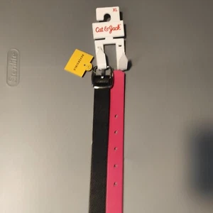 Cat & Jack Children's Reversible Belt Black Hot Pink Girl's XL New with Tags NWT - Picture 1 of 8