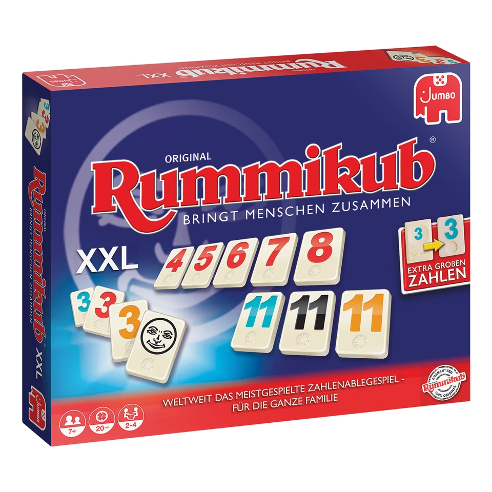Jumbo Original Rummikub XXL Brettspiel (03819)