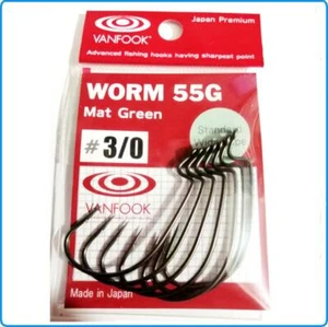 AMI VANFOOK WORM 55G MAT GREEN 3/0 SPINNING PESCA BLACKBASS LUCCIO TROTA SPIGOLA - Foto 1 di 2