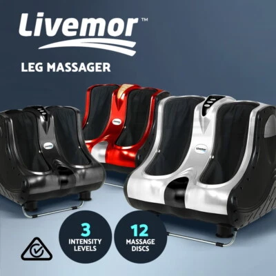 Livemor Foot Massager Electric Massagers Shiatsu Feet Ankle Calf Leg Timer - image 1 of 4