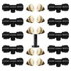 21 Piece Water Pipe Connector Set With Brass Mist Nozzles For Effective Cooling