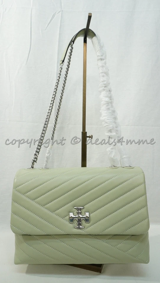 Tory Burch Kira Chevron Women's Shoulder Bag, Medium - Cream (90446)