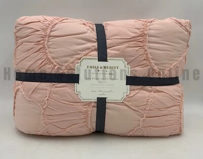 Pottery Barn Teen Emily & Meritt Parisian Petticoat Quilt Twin XL Blush #9790 - Image 1 of 4