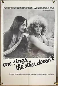 UNO CANTA L'ALTRO NON FF POSTER FILM ORIGINALE UN FOGLIO AGHES VARDA 1977 - Foto 1 di 1