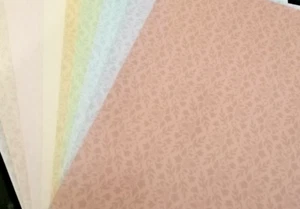 9x DIN A4 Bogen Deko-Karton Blumenranken pastell  Bastelkarton 220g/m² - Bild 1 von 1