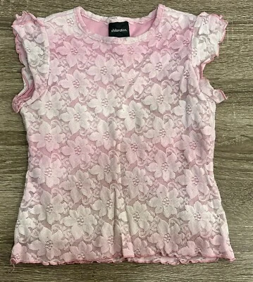 ✨Xhilaration 女孩尺寸超小号(XS),有衬里,蕾丝,粉红色,花卉✨ — 第 1/4 张图片