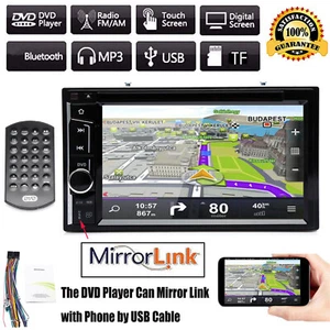 For Nissan Frontier 6.2" 2 DIN Car Stereo CD/DVD Player AUX IN Radio Bluetooth - Picture 1 of 11