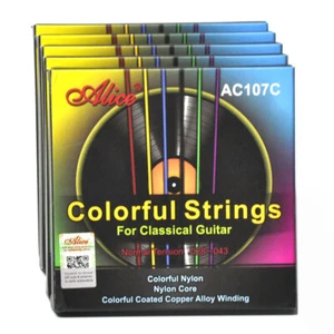 5 Sets AC107C Classical Guitar Nylon Strings Colorful 6-string Normal Tension - Picture 1 of 5