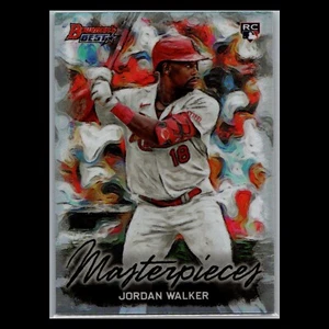 Bowmans Best #BM-11 2023 Jordan Walker RC Bowman Masterpieces St Louis Cardinals - Imagen 1 de 2