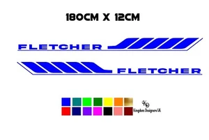 6ft Fletcher boat name 180cm / decal/sticker for boats and more - Picture 1 of 4