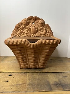 Vintage 1980's SIGMA Terra Cotta Earthenware Canister/Planter Wall Counter Decor - Picture 1 of 9