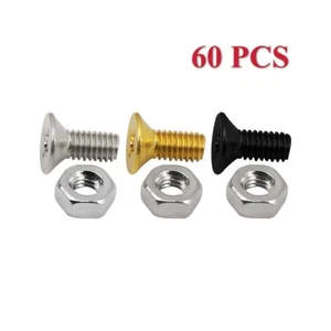60 PIEZAS Tornillos de soporte de golpeador 4x9,5 mm y tuercas Piezas de guitarra para LP - Imagen 1 de 6