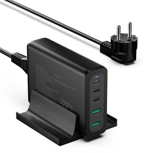 200W USB C Netzteil GaN Ladegerät Für MacBook Pro/Air, iPad, Galaxy, iPhone14/13 - Bild 1 von 6