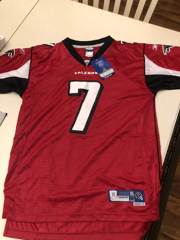 Mike Vick Falcons Jersey Reebok NFL youth XL 18-20 Sewn Numbers🔥$70- 3 Day Sale Cover