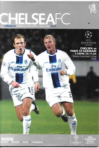 CHELSEA V PARIS ST- GERMAIN 24 NOVEMBER 2004 CHAMPIONS LEAGUE VGC - Picture 1 of 1