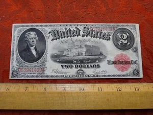 1917 US High Grade Two Dollar $2 Large United States Note FR60 - Speelman/White - Picture 1 of 8