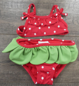 Baby Girl Clothes Baby 8 Crazy 8 0-3 Month 2pc Strawberry Bikini Swimsuit