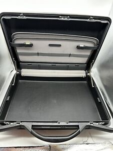 American Tourister Samsonite Briefcase Black Hard-shell Made France Combination