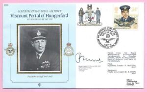 1986 RAF 6 - FLOWN & Signed Cover - 50th ANN. REORGANISATION OF THE RAF- 71/2600