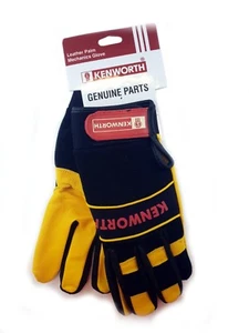 KENWORTH LEATHER WORK GLOVES - 1 PAIR - Picture 1 of 1