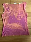 Urban Outfitters Graphic Detail Pink And Orange Tank Top Size M