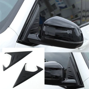Matte Black ABS Rearview Mirror Side Triangle Spoiler Cover For BMW X3 G01 2018+ - Bild 1 von 11