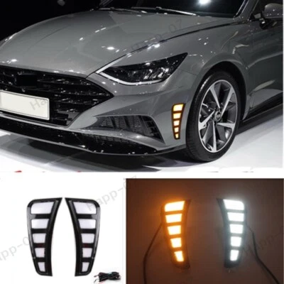 2x DRL para Hyundai Sonata 2020-2022 LED luz de circulación diurna lámpara antiniebla Foto 1 de 4